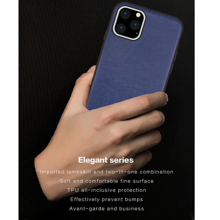 For iPhone 11 Pro Max TJ KINGS Elegant Series Shockproof PC + TPU + Lambskin Case(Red)