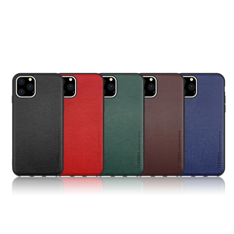 For iPhone 11 Pro Max TJ KINGS Elegant Series Shockproof PC + TPU + Lambskin Case(Red)
