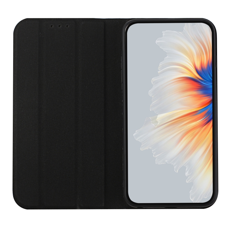 For Samsung Galaxy S21 Ultra 5G 3-Folding Ultrathin Skin Feel Magnetic Solid Color Horizontal Flip Leather Case with Holder(Black) For Samsung Galaxy S21 Ultra 5G 3-Folding Ultrathin Skin Feel Magnetic Solid Color Horizontal Flip Leather Case with Holder(Black)