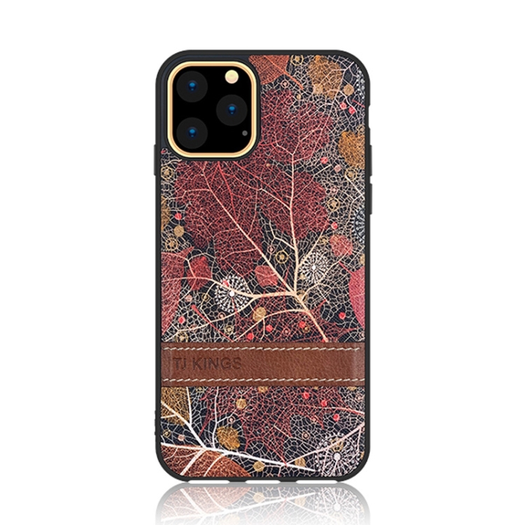 For iPhone 11 Pro Max TJ KINGS Late Autumn Series Shockproof TPU + Embossing PU Case(Red) For iPhone 11 Pro Max TJ KINGS Late Autumn Series Shockproof TPU + Embossing PU Case(Red)