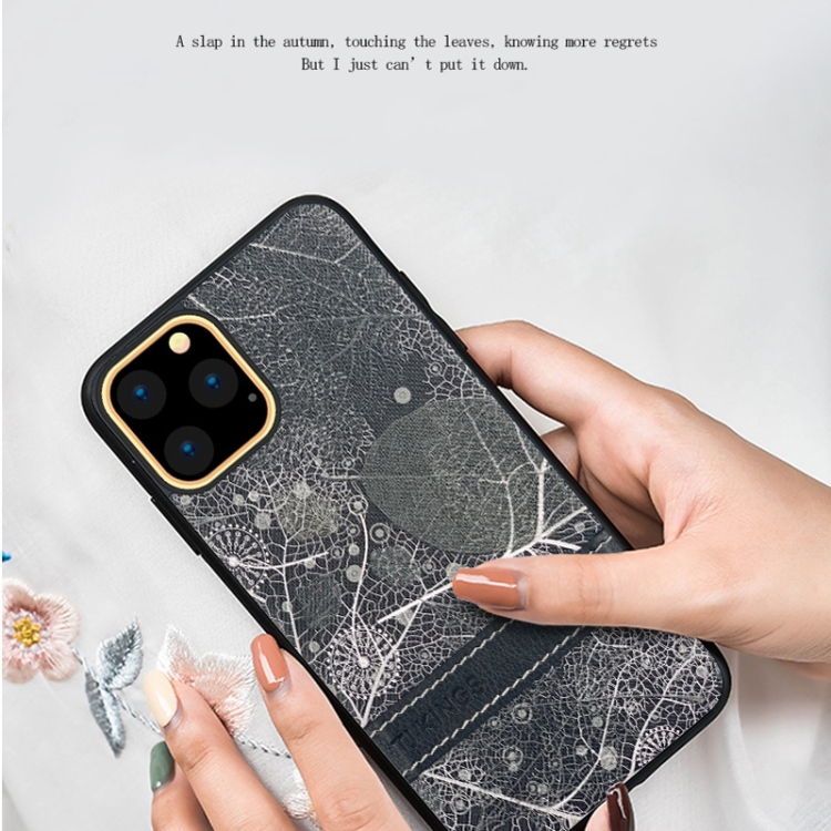 For iPhone 11 Pro Max TJ KINGS Late Autumn Series Shockproof TPU + Embossing PU Case(Red) For iPhone 11 Pro Max TJ KINGS Late Autumn Series Shockproof TPU + Embossing PU Case(Red)