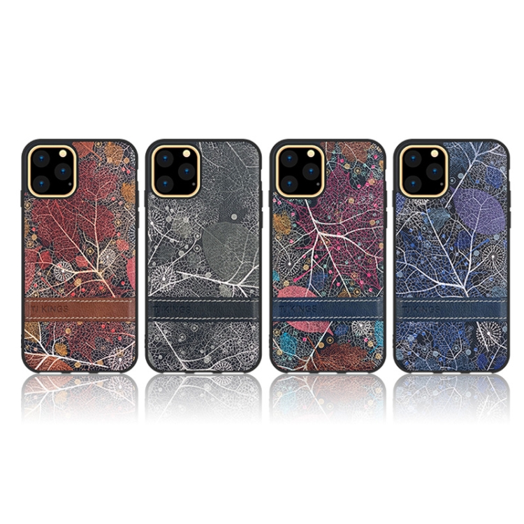 For iPhone 11 Pro Max TJ KINGS Late Autumn Series Shockproof TPU + Embossing PU Case(Red) For iPhone 11 Pro Max TJ KINGS Late Autumn Series Shockproof TPU + Embossing PU Case(Red)