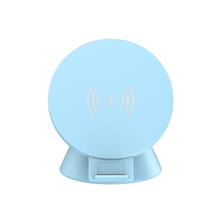 10W Multifunctional Universal Horizontal / Vertical Flash Charging Wireless Charger Bluetooth Speaker with USB Interface(Cyan Blue) 10W Multifunctional Universal Horizontal / Vertical Flash Charging Wireless Charger Bluetooth Speaker with USB Interface(Cyan Blue)