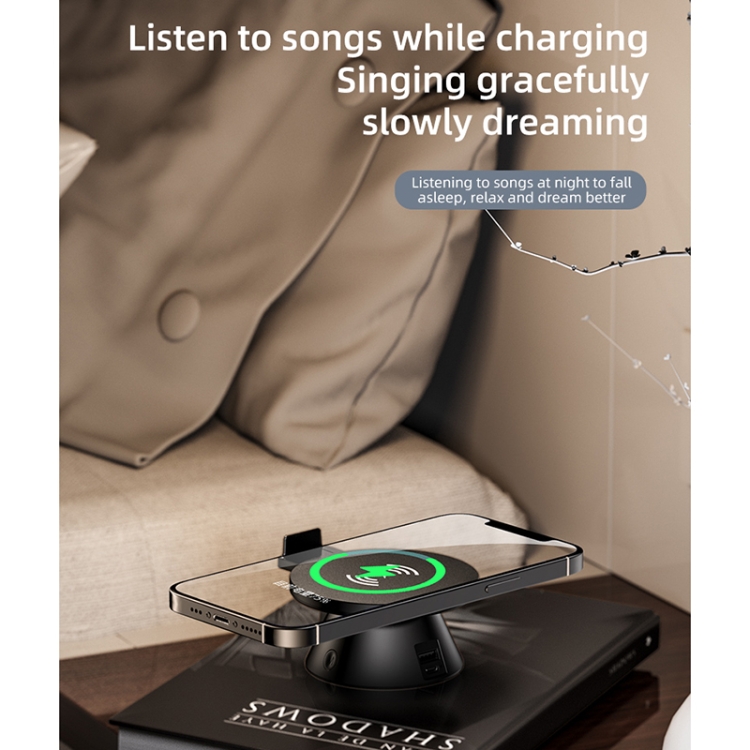 10W Multifunctional Universal Horizontal / Vertical Flash Charging Wireless Charger Bluetooth Speaker with USB Interface(Cyan Blue) 10W Multifunctional Universal Horizontal / Vertical Flash Charging Wireless Charger Bluetooth Speaker with USB Interface(Cyan Blue)
