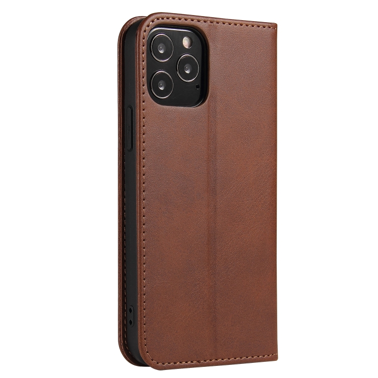 For iPhone 13 Calf Texture Magnetic Horizontal Flip Leather Case