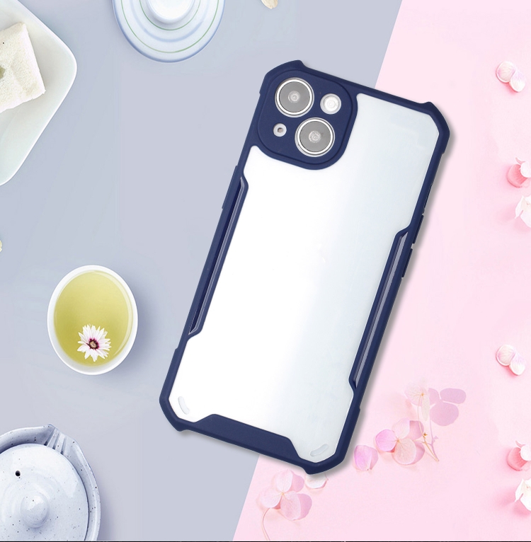 For iPhone 13 mini Acrylic + Color TPU Shockproof Case (Dark Blue) For iPhone 13 mini Acrylic + Color TPU Shockproof Case (Dark Blue)
