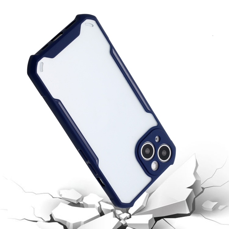 For iPhone 13 mini Acrylic + Color TPU Shockproof Case (Dark Blue) For iPhone 13 mini Acrylic + Color TPU Shockproof Case (Dark Blue)