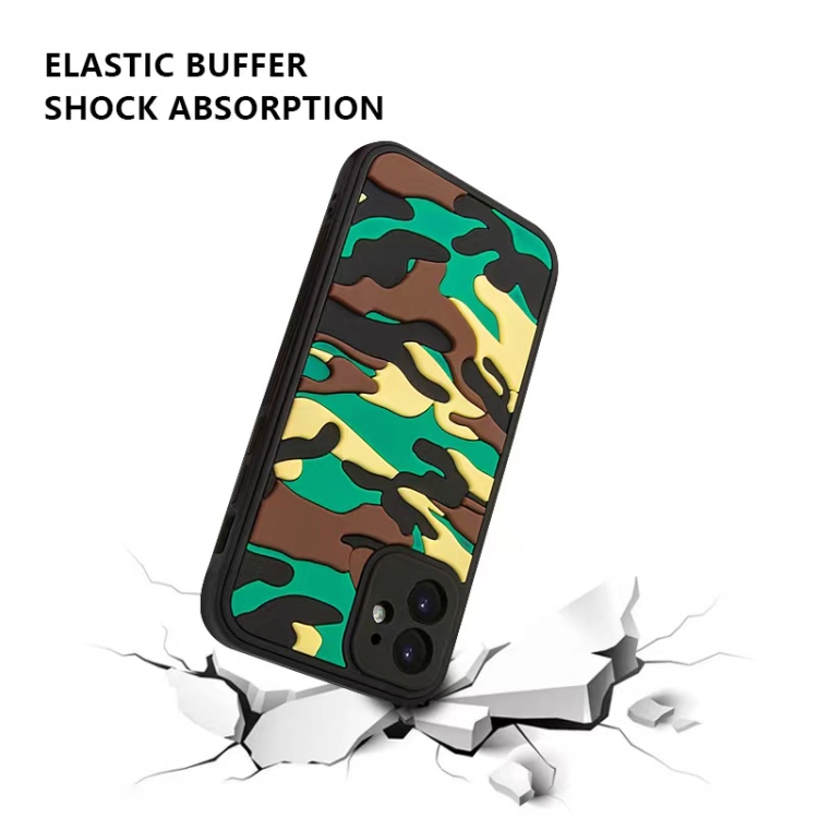 For iPhone 11 Camouflage Clouds Embossed Skin Feel Silicone Shockproof Case (Yellow) For iPhone 11 Camouflage Clouds Embossed Skin Feel Silicone Shockproof Case (Yellow)