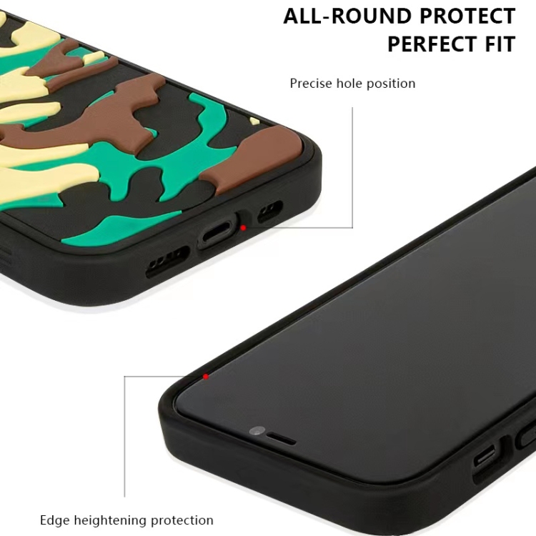 For iPhone 11 Camouflage Clouds Embossed Skin Feel Silicone Shockproof Case (Yellow) For iPhone 11 Camouflage Clouds Embossed Skin Feel Silicone Shockproof Case (Yellow)