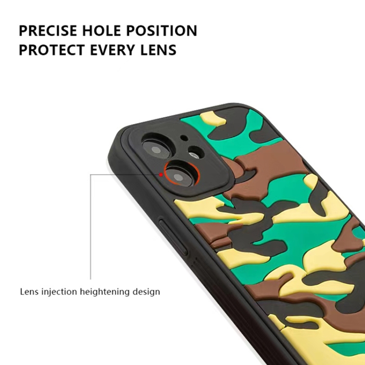 For iPhone 11 Camouflage Clouds Embossed Skin Feel Silicone Shockproof Case (Yellow) For iPhone 11 Camouflage Clouds Embossed Skin Feel Silicone Shockproof Case (Yellow)