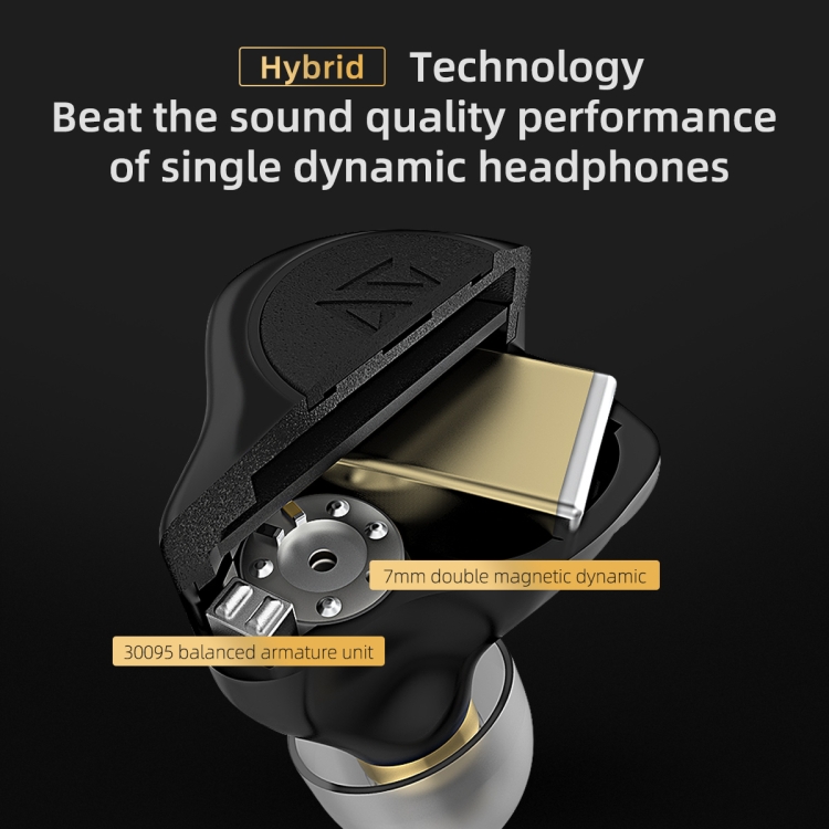 KZ S2 1DD+1BA Hybrid Technology Wireless Bluetooth Sports In-ear TWS Earphone(White) KZ S2 1DD+1BA Hybrid Technology Wireless Bluetooth Sports In-ear TWS Earphone(White)