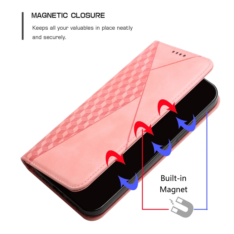 For iPhone 11 Pro Max Diamond Pattern Splicing Skin Feel Magnetic Horizontal Flip Leather Case with Card Slots & Holder & Wallet (Rose Gold) For iPhone 11 Pro Max Diamond Pattern Splicing Skin Feel Magnetic Horizontal Flip Leather Case with Card Slots & Holder & Wallet (Rose Gold)