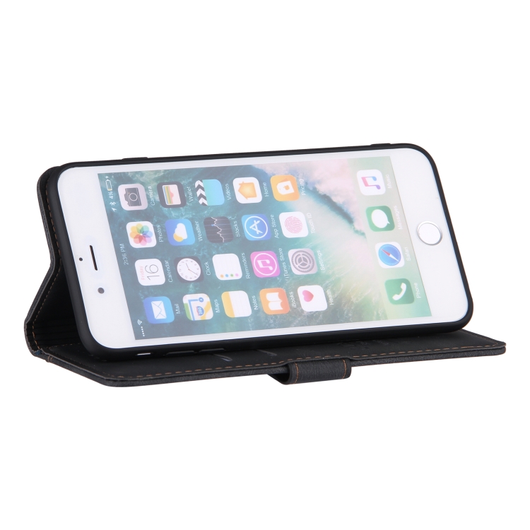 For iPhone SE 2022 / SE 2020 / 8 / 7 Reverse Buckle Horizontal Flip PU Leather Case with Holder & Card Slot & Wallet(Lake Blue) For iPhone SE 2022 / SE 2020 / 8 / 7 Reverse Buckle Horizontal Flip PU Leather Case with Holder & Card Slot & Wallet(Lake Blue)