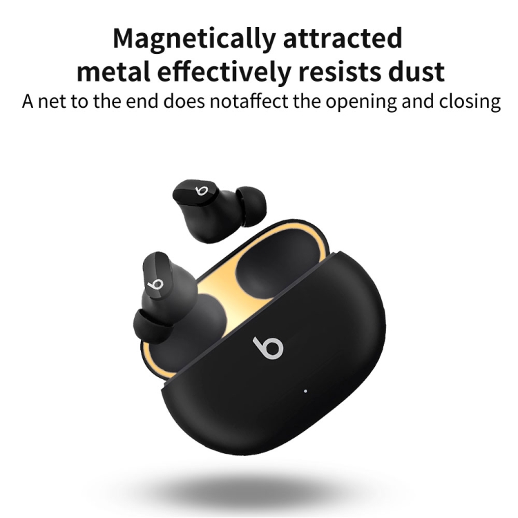 For Beats Studio Buds Wireless Bluetooth Earphone Magic Sound Metal Protective Sticker(Silver) For Beats Studio Buds Wireless Bluetooth Earphone Magic Sound Metal Protective Sticker(Silver)
