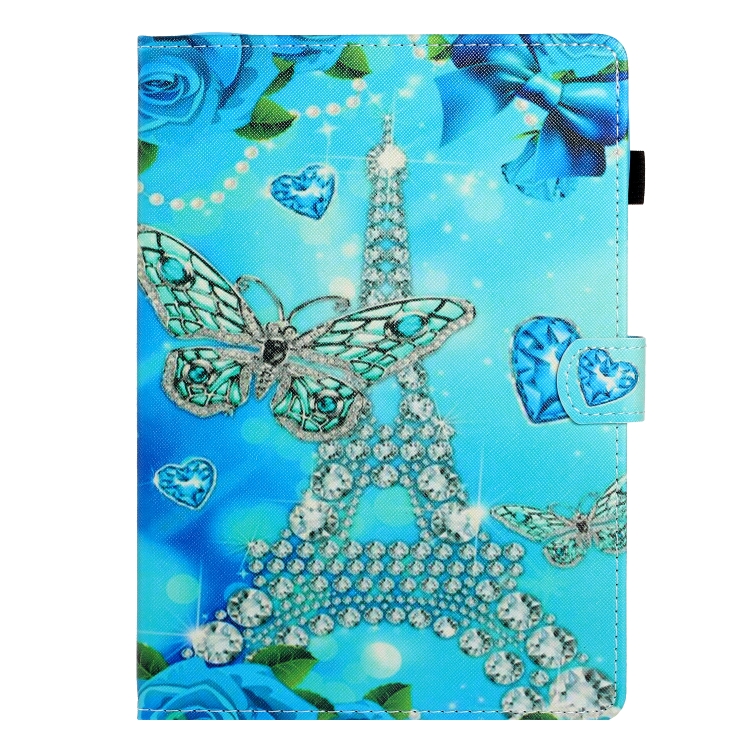 For iPad Air / Air 2 / iPad 9.7 Colored Drawing Horizontal Flip PU Leather Case with Holder & Card Slot & Sleep / Wake-up Function(Butterfly Tower) For iPad Air / Air 2 / iPad 9.7 Colored Drawing Horizontal Flip PU Leather Case with Holder & Card Slot & Sleep / Wake-up Function(Butterfly Tower)
