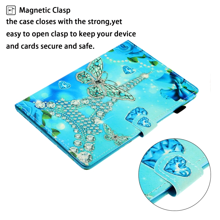 For iPad Air / Air 2 / iPad 9.7 Colored Drawing Horizontal Flip PU Leather Case with Holder & Card Slot & Sleep / Wake-up Function(Butterfly Tower) For iPad Air / Air 2 / iPad 9.7 Colored Drawing Horizontal Flip PU Leather Case with Holder & Card Slot & Sleep / Wake-up Function(Butterfly Tower)