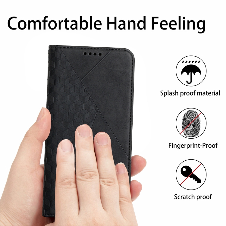 For Samsung Galaxy S21+ 5G Diamond Pattern Splicing Skin Feel Magnetic Horizontal Flip Leather Case with Card Slots & Holder & Wallet(Black) For Samsung Galaxy S21+ 5G Diamond Pattern Splicing Skin Feel Magnetic Horizontal Flip Leather Case with Card Slots & Holder & Wallet(Black)