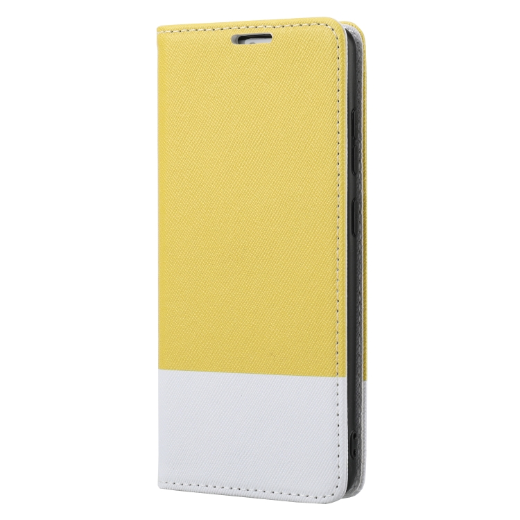 For Samsung Galaxy S21 Ultra 5G Cross Texture Magnetic Horizontal Flip Leather Case with Card Slots & Holder & Wallet(Yellow) For Samsung Galaxy S21 Ultra 5G Cross Texture Magnetic Horizontal Flip Leather Case with Card Slots & Holder & Wallet(Yellow)