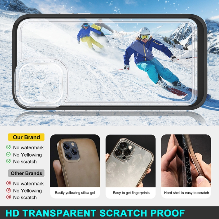 For iPhone 11 Bright Series Clear Acrylic + PC+TPU Shockproof Case (Black) For iPhone 11 Bright Series Clear Acrylic + PC+TPU Shockproof Case (Black)