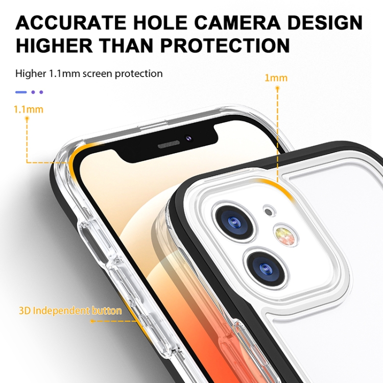 For iPhone 11 Bright Series Clear Acrylic + PC+TPU Shockproof Case (Black) For iPhone 11 Bright Series Clear Acrylic + PC+TPU Shockproof Case (Black)