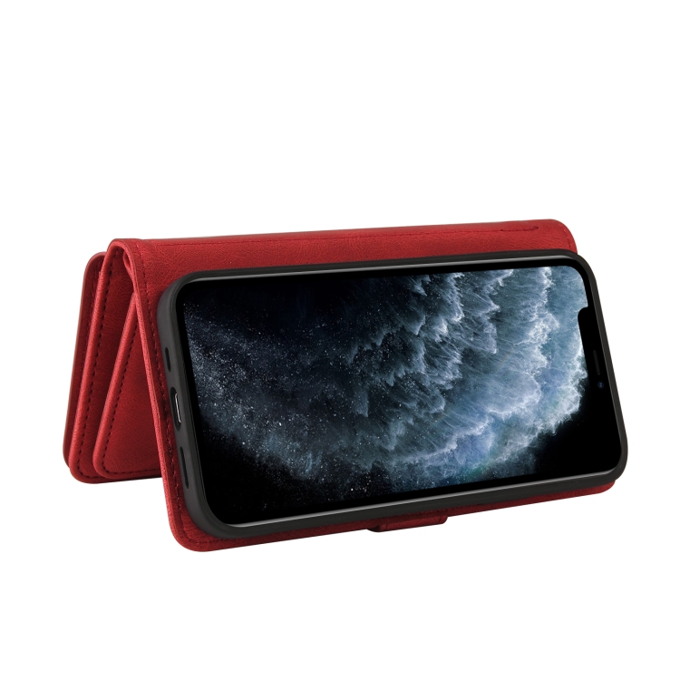 Skin Feel PU + TPU Horizontal Flip Leather Case with Holder & 15 Cards Slot & Wallet & Zipper Pocket & Lanyard For iPhone 11 Pro(Red) Skin Feel PU + TPU Horizontal Flip Leather Case with Holder & 15 Cards Slot & Wallet & Zipper Pocket & Lanyard For iPhone 11 Pro(Red)