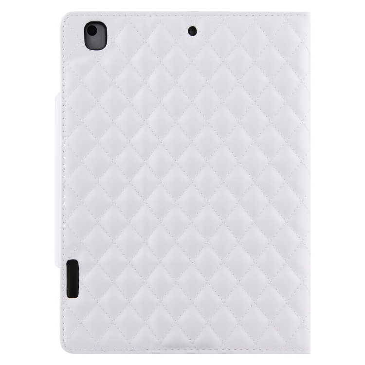 Checkered Pattern Horizontal Flip Leather Case with Holder & Card Slots & Hand Strap For iPad 9.7 (2018 / 2017) / Air 2 / Air / Pro 9.7 2016(White) Checkered Pattern Horizontal Flip Leather Case with Holder & Card Slots & Hand Strap For iPad 9.7 (2018 / 2017) / Air 2 / Air / Pro 9.7 2016(White)
