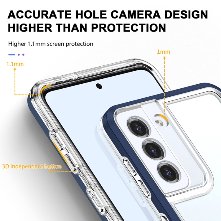 For Samsung Galaxy S21 5G Bright Series Clear Acrylic + PC+TPU Shockproof Case(Navy Blue) For Samsung Galaxy S21 5G Bright Series Clear Acrylic + PC+TPU Shockproof Case(Navy Blue)