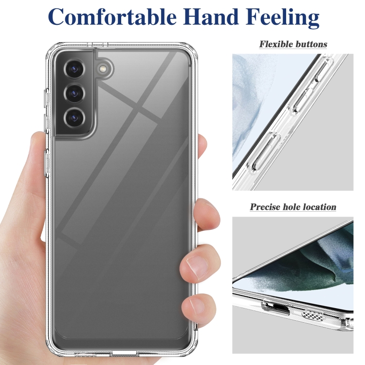 For Samsung Galaxy S21 5G Acrylic + TPU Accurate Hole Transparent Shockproof Case For Samsung Galaxy S21 5G Acrylic + TPU Accurate Hole Transparent Shockproof Case