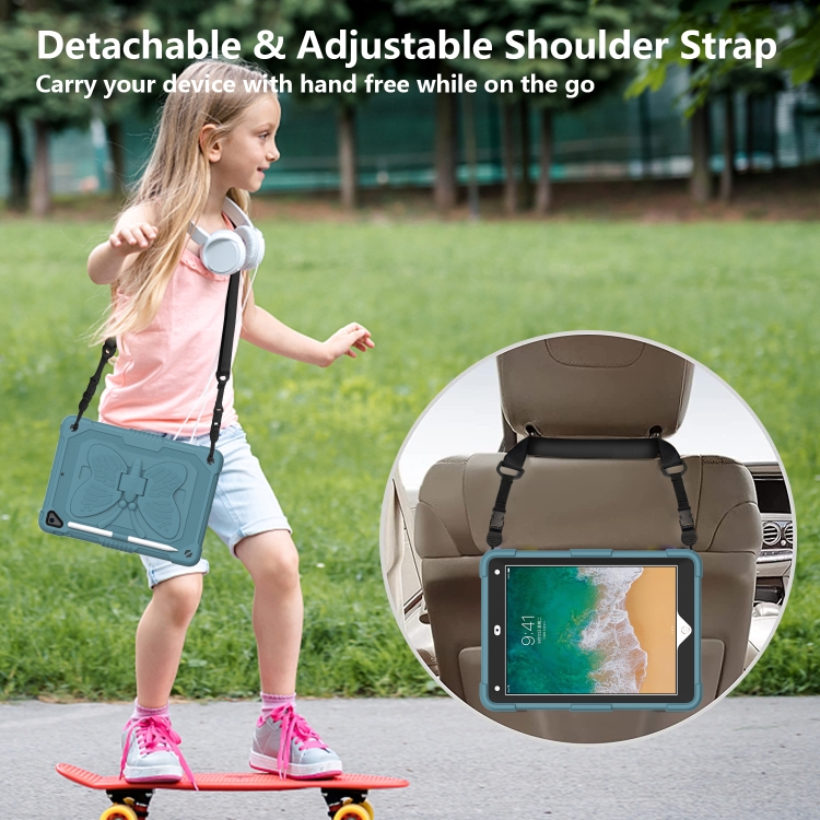Pure Color PC + Silicone Anti-drop Protective Case with Butterfly Shape Holder & Pen Slot For iPad 9.7 2018 & 2017 / Pro 9.7 inch / Air 2 / 6(Dark Green) Pure Color PC + Silicone Anti-drop Protective Case with Butterfly Shape Holder & Pen Slot For iPad 9.7 2018 & 2017 / Pro 9.7 inch / Air 2 / 6(Dark Green)