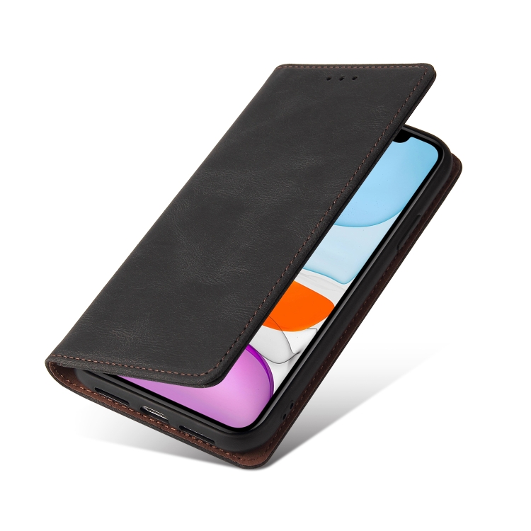 Simple Suction Closure Horizontal Flip Leather Case with Holder & Card Slot & Wallet For iPhone 11 Pro Max(Black) Simple Suction Closure Horizontal Flip Leather Case with Holder & Card Slot & Wallet For iPhone 11 Pro Max(Black)