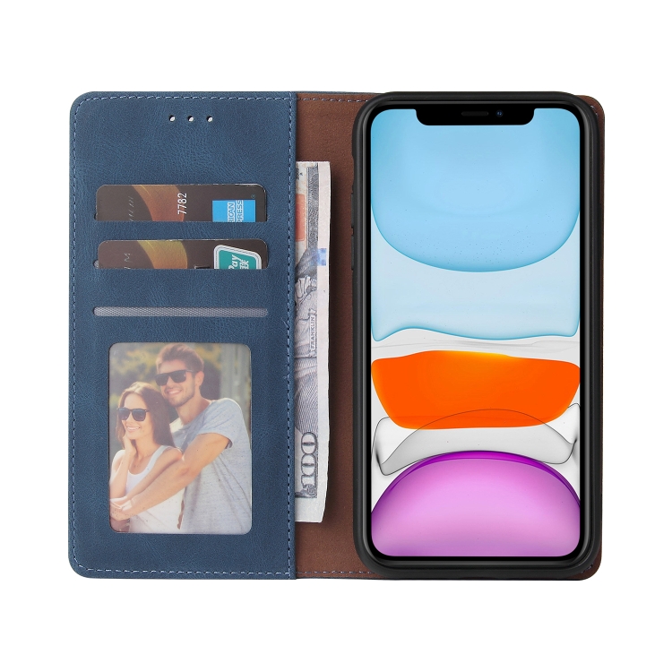 Simple Suction Closure Horizontal Flip Leather Case with Holder & Card Slot & Wallet For iPhone 11 Pro(Blue) Simple Suction Closure Horizontal Flip Leather Case with Holder & Card Slot & Wallet For iPhone 11 Pro(Blue)