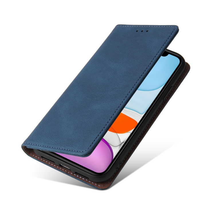 Simple Suction Closure Horizontal Flip Leather Case with Holder & Card Slot & Wallet For iPhone 11 Pro(Blue) Simple Suction Closure Horizontal Flip Leather Case with Holder & Card Slot & Wallet For iPhone 11 Pro(Blue)