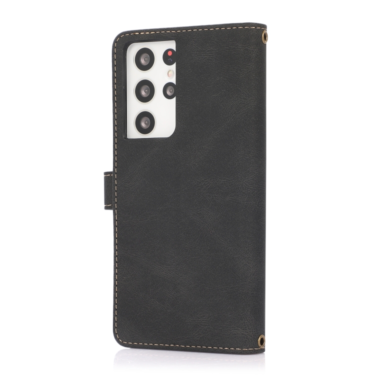 For Samsung Galaxy S21 Ultra 5G PU + TPU Horizontal Flip Leather Case with Holder & Card Slot & Wallet & Lanyard(Black) For Samsung Galaxy S21 Ultra 5G PU + TPU Horizontal Flip Leather Case with Holder & Card Slot & Wallet & Lanyard(Black)