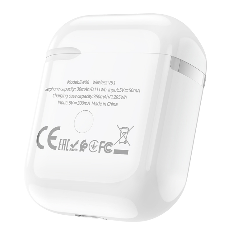 hoco EW06 Bluetooth 5.1 True Wireless Stereo Bluetooth Earphone(White) hoco EW06 Bluetooth 5.1 True Wireless Stereo Bluetooth Earphone(White)