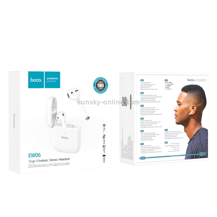 hoco EW06 Bluetooth 5.1 True Wireless Stereo Bluetooth Earphone(White) hoco EW06 Bluetooth 5.1 True Wireless Stereo Bluetooth Earphone(White)