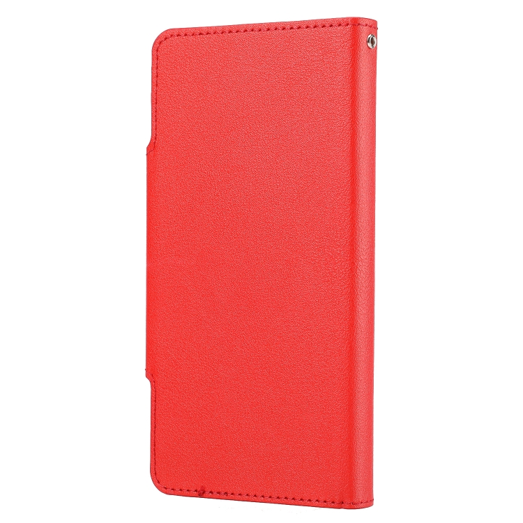 For iPhone 13 Pro Max Ultra-thin Separable Magnetic Horizontal Flip Leather Case with Card Slot & Wallet (Red) For iPhone 13 Pro Max Ultra-thin Separable Magnetic Horizontal Flip Leather Case with Card Slot & Wallet (Red)