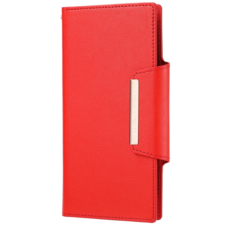 For Samsung Galaxy S21+ 5G Ultra-thin Separable Magnetic Horizontal Flip Leather Case with Card Slot & Wallet(Red) For Samsung Galaxy S21+ 5G Ultra-thin Separable Magnetic Horizontal Flip Leather Case with Card Slot & Wallet(Red)