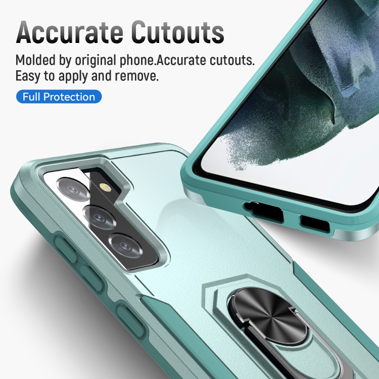 For Samsung Galay S21+ 5G Pioneer Armor Heavy Duty PC + TPU Shockproof Case with Holder(Green) For Samsung Galay S21+ 5G Pioneer Armor Heavy Duty PC + TPU Shockproof Case with Holder(Green)