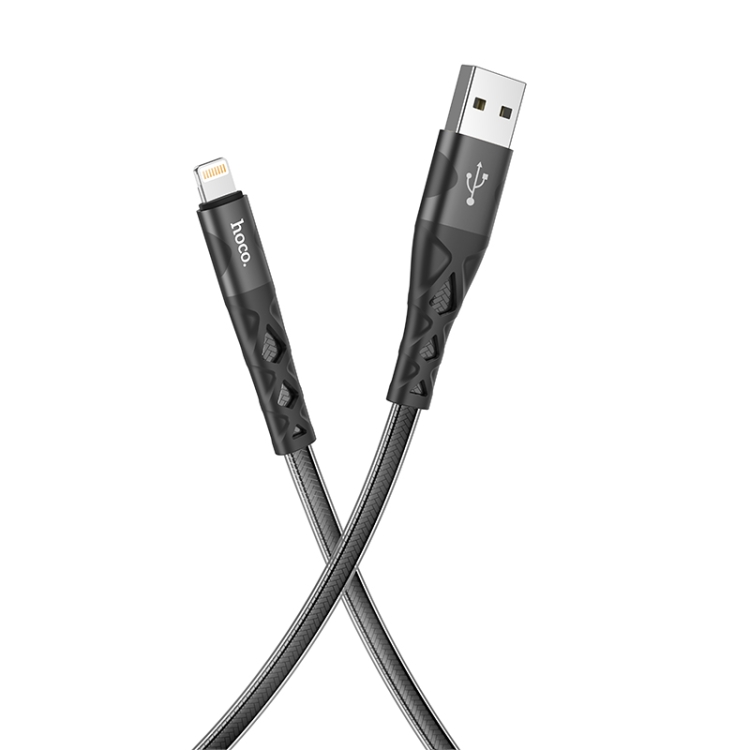 hoco U105 Treasure Jelly Braided USB to 8 Pin Charging Data Cable, Cable Length: 1.2m(Black) hoco U105 Treasure Jelly Braided USB to 8 Pin Charging Data Cable, Cable Length: 1.2m(Black)