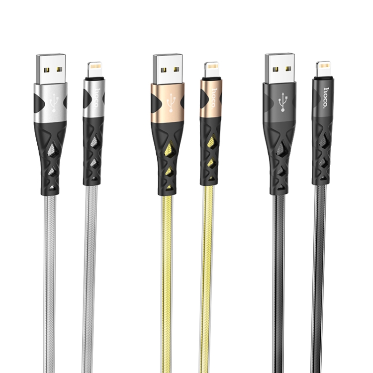 hoco U105 Treasure Jelly Braided USB to 8 Pin Charging Data Cable, Cable Length: 1.2m(Black) hoco U105 Treasure Jelly Braided USB to 8 Pin Charging Data Cable, Cable Length: 1.2m(Black)