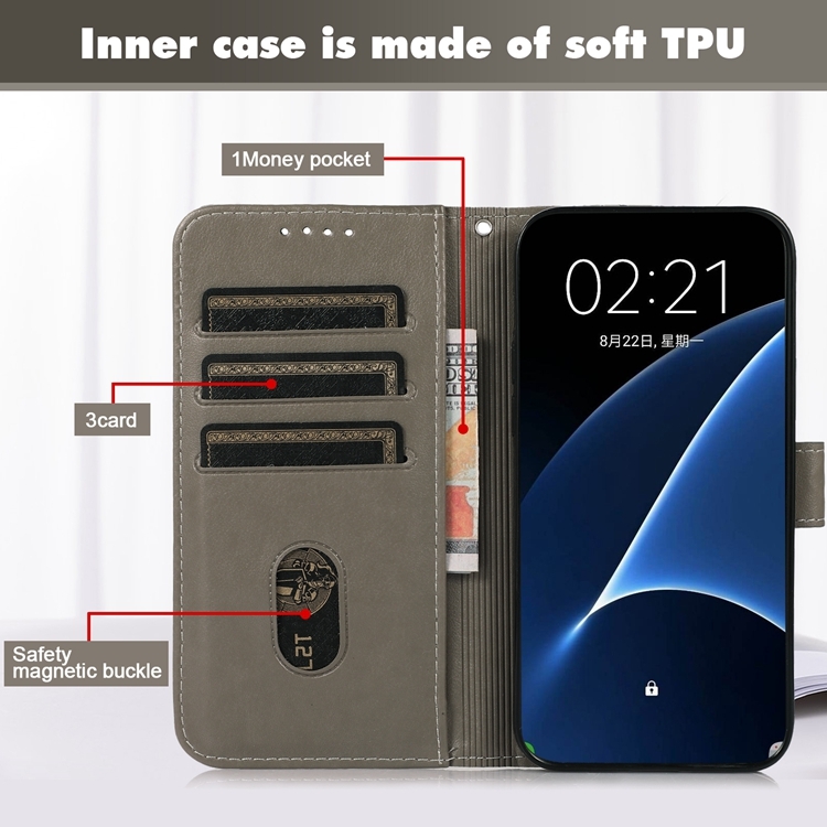 For Samsung Galaxy S21+ 5G Embossed Big Small Concentric Squares Pattern Horizontal Flip Leather Case with Card Slot & Holder & Wallet(Grey) For Samsung Galaxy S21+ 5G Embossed Big Small Concentric Squares Pattern Horizontal Flip Leather Case with Card Slot & Holder & Wallet(Grey)