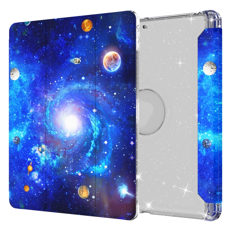 For iPad 10.2 2021 / 2020 / 2019 Painted Pattern Glitter Shockproof Horizontal Flip TPU + PU Leather Case with 3-folding Holder & Pen Slot(GWL016 Universe) For iPad 10.2 2021 / 2020 / 2019 Painted Pattern Glitter Shockproof Horizontal Flip TPU + PU Leather Case with 3-folding Holder & Pen Slot(GWL016 Universe)