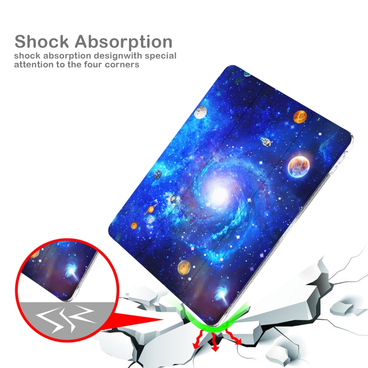 For iPad 10.2 2021 / 2020 / 2019 Painted Pattern Glitter Shockproof Horizontal Flip TPU + PU Leather Case with 3-folding Holder & Pen Slot(GWL016 Universe) For iPad 10.2 2021 / 2020 / 2019 Painted Pattern Glitter Shockproof Horizontal Flip TPU + PU Leather Case with 3-folding Holder & Pen Slot(GWL016 Universe)