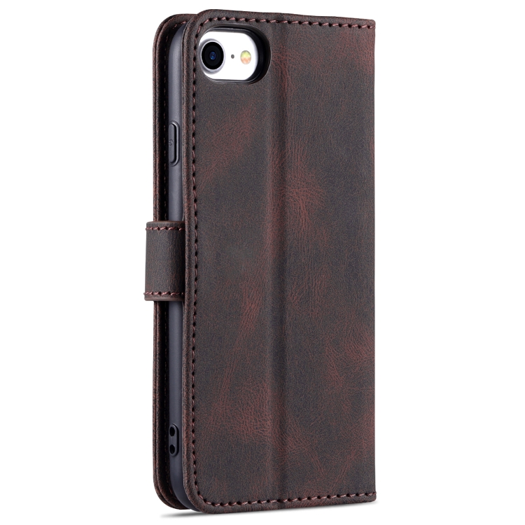 For iPhone SE 2022 / SE 2020 / 8 / 7 AZNS Dream II Skin Feel PU+TPU Horizontal Flip Leather Case with Holder & Card Slots & Wallet(Coffee) For iPhone SE 2022 / SE 2020 / 8 / 7 AZNS Dream II Skin Feel PU+TPU Horizontal Flip Leather Case with Holder & Card Slots & Wallet(Coffee)