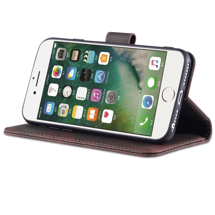 For iPhone SE 2022 / SE 2020 / 8 / 7 AZNS Dream II Skin Feel PU+TPU Horizontal Flip Leather Case with Holder & Card Slots & Wallet(Coffee) For iPhone SE 2022 / SE 2020 / 8 / 7 AZNS Dream II Skin Feel PU+TPU Horizontal Flip Leather Case with Holder & Card Slots & Wallet(Coffee)