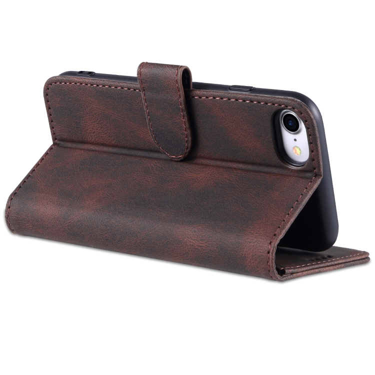 For iPhone SE 2022 / SE 2020 / 8 / 7 AZNS Dream II Skin Feel PU+TPU Horizontal Flip Leather Case with Holder & Card Slots & Wallet(Coffee) For iPhone SE 2022 / SE 2020 / 8 / 7 AZNS Dream II Skin Feel PU+TPU Horizontal Flip Leather Case with Holder & Card Slots & Wallet(Coffee)