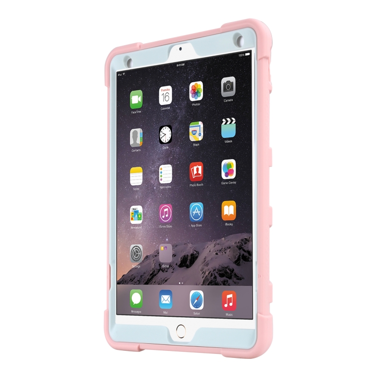 C5 Four Corners Shockproof Silicone + PC Protective Case with Holder For iPad Air 3 10.5 2019 / iPad Pro 10.5(Rose Gold + Grey) C5 Four Corners Shockproof Silicone + PC Protective Case with Holder For iPad Air 3 10.5 2019 / iPad Pro 10.5(Rose Gold + Grey)