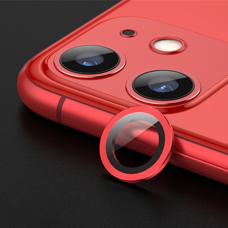 For iPhone 11 Benks Glass Metal Frame Rear Camera Lens Film(Red) For iPhone 11 Benks Glass Metal Frame Rear Camera Lens Film(Red)