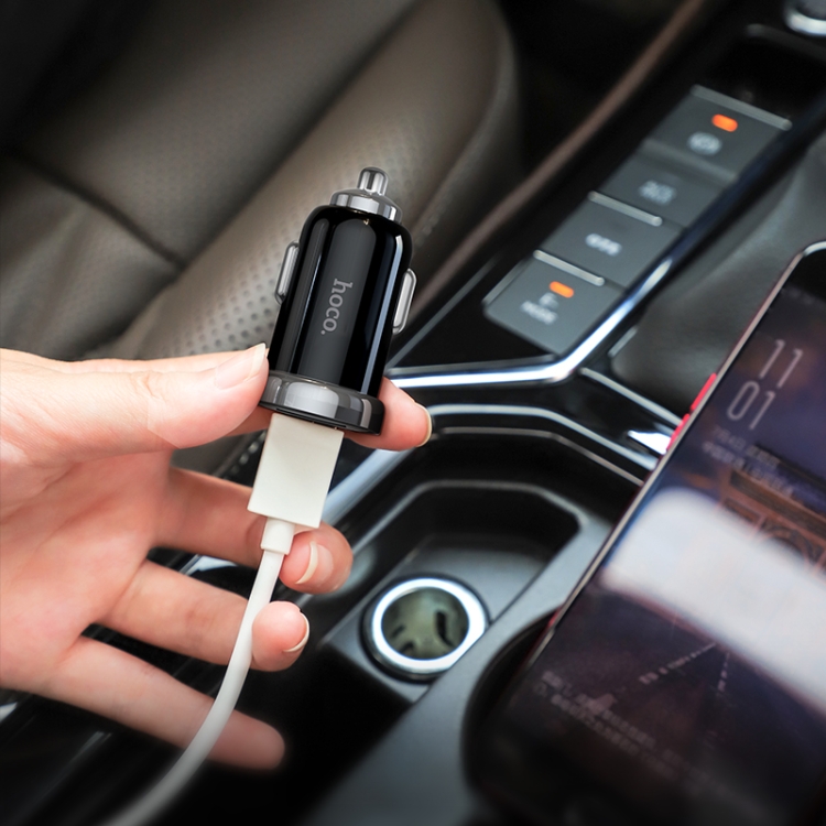 hoco Z44 Leading PD 20W USB-C / Type-C + QC 3.0 USB Car Charger with USB-C / Type-C to 8 Pin Data Cable Set(Black) hoco Z44 Leading PD 20W USB-C / Type-C + QC 3.0 USB Car Charger with USB-C / Type-C to 8 Pin Data Cable Set(Black)