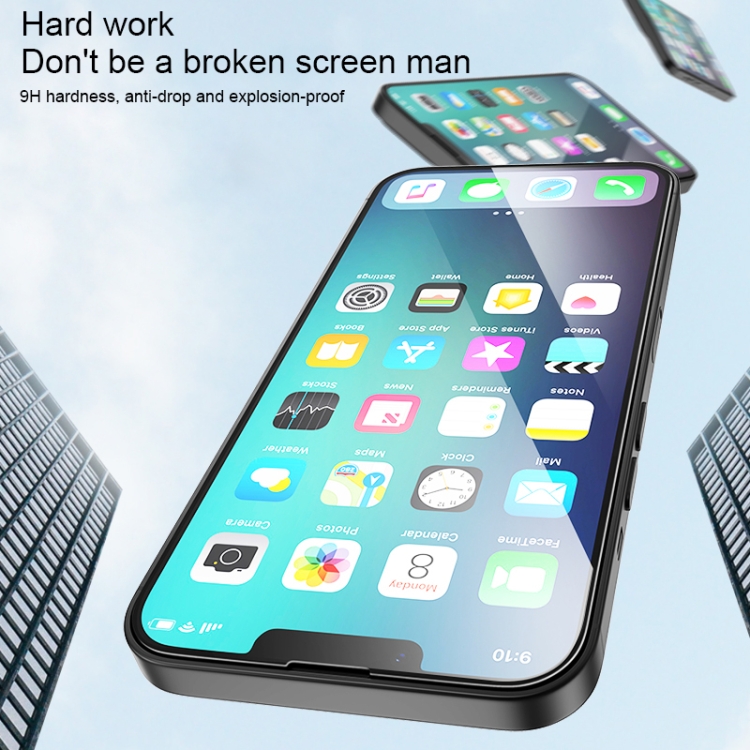 For iPhone 13 / 13 Pro MOMAX 2pcs 0.3mm Full-screen Borderless Dustproof Tempered Glass Film For iPhone 13 / 13 Pro MOMAX 2pcs 0.3mm Full-screen Borderless Dustproof Tempered Glass Film